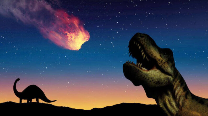 Динозавры были уничтожены небесным телом, которое столкнулось с Землей 66 миллионов лет назад.