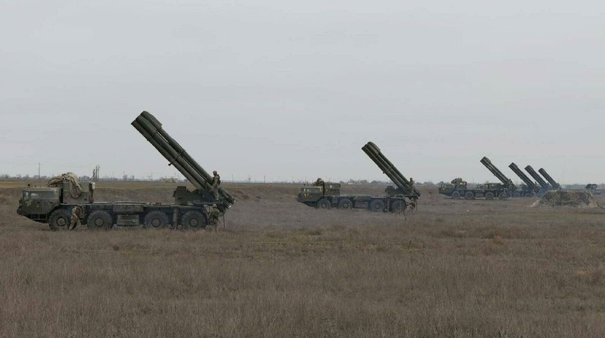 Украинские РСЗО на учениях в Херсонской обл