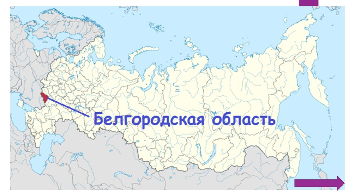 Карта россии г белгород