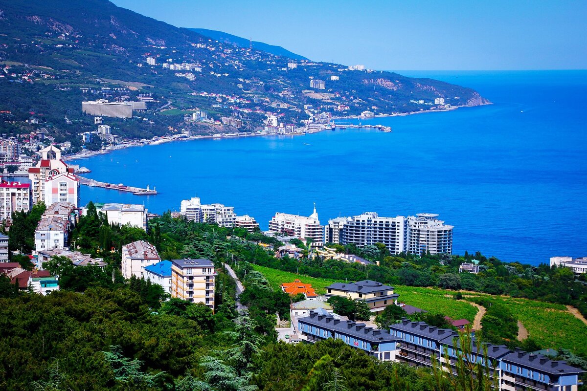 Вид на побережье Ялты