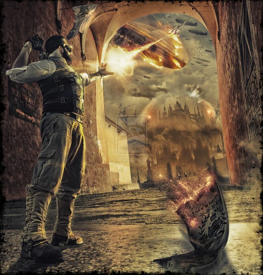 Маг с источником энергии в стиле стимпанка (арт www.pinterest.fr).