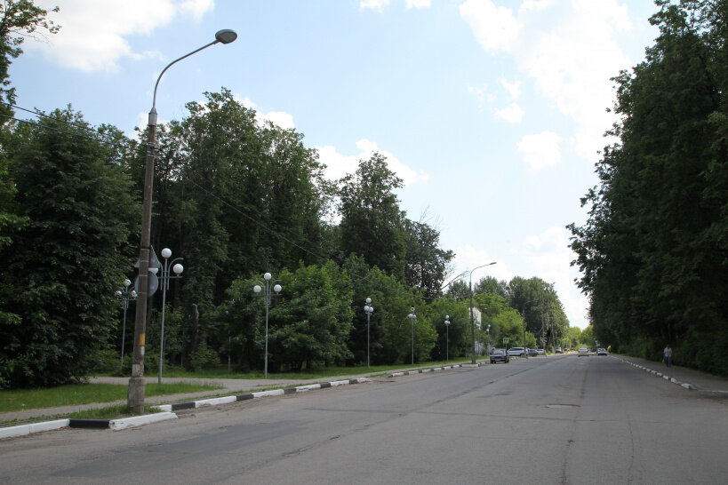 Улицы Электростали с новым освещением. 
