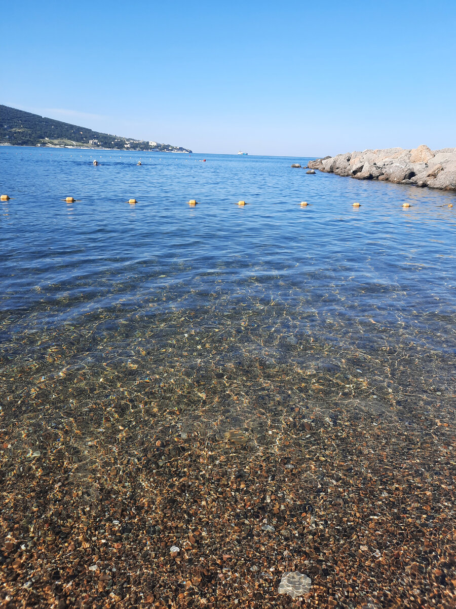 Пляж в Кабардинке. Фото автора.