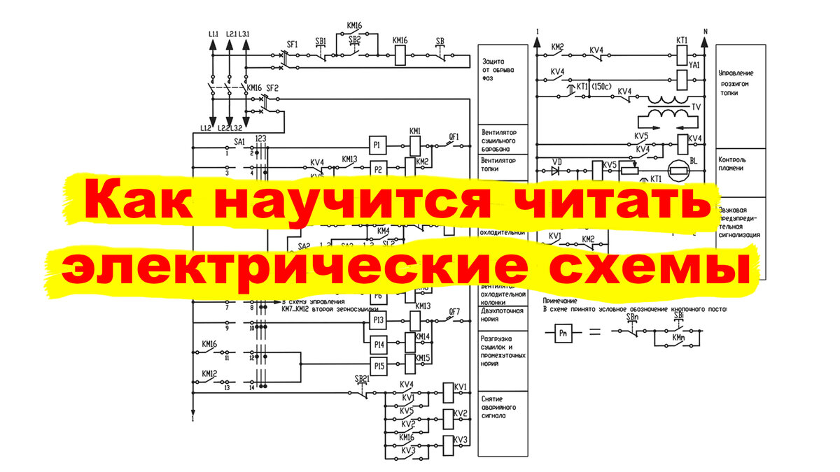 Как читать электрические схемы | УГО ИЛИ как читать принципиальные  электрические схемы часть 1 | Электрика и Автоматика | Дзен