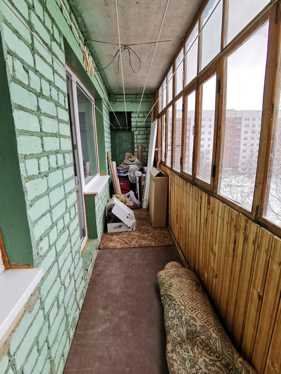 Так выглядела лоджия до ремонта