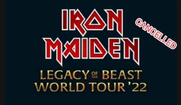 Афиша с официального сайта ironmaiden.com