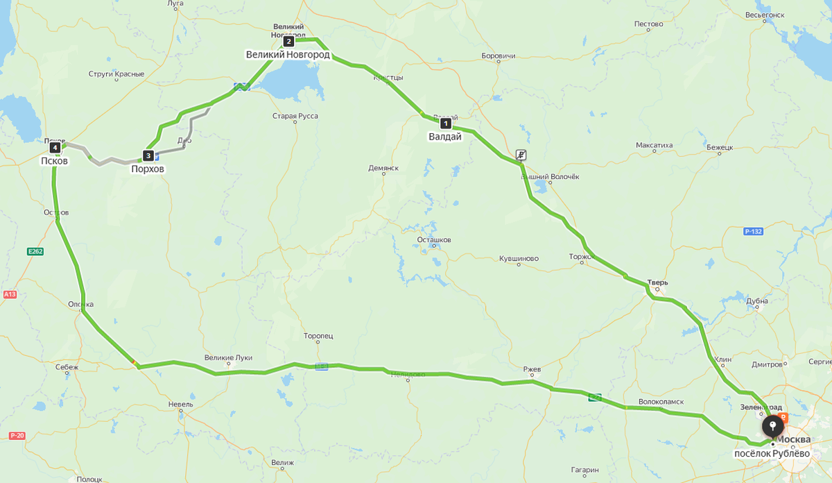 Карта маршрута