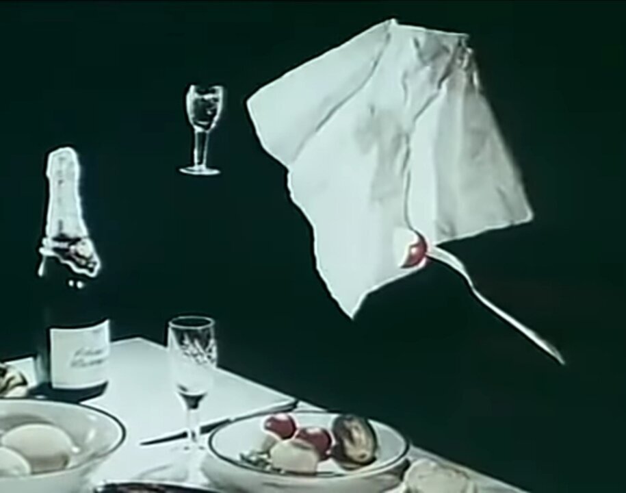 Кадр из фильма «Банкет», 1985, Союзмультфильм