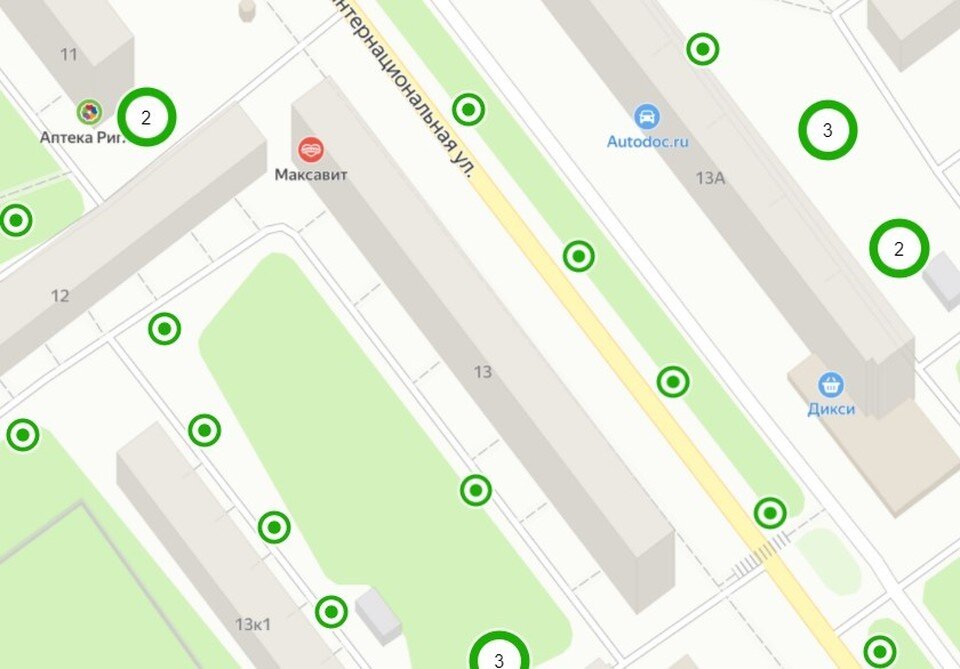     Светильники на улице Интернациональной, в том числе у дома №13, значатся замененными.