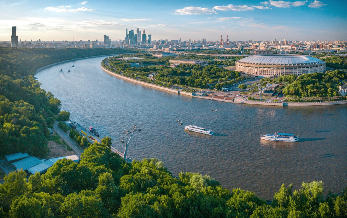 Фото москвы с воробьевых гор