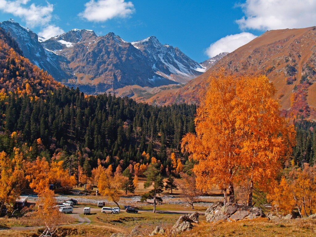 Осень в горах Кавказа