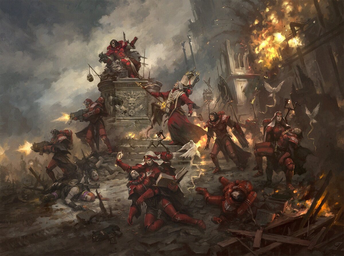 Набор Warhammer 40000. Adepta Sororitas: Canoness / Вархаммер 40000. Адепта Сороритас: Канонесса