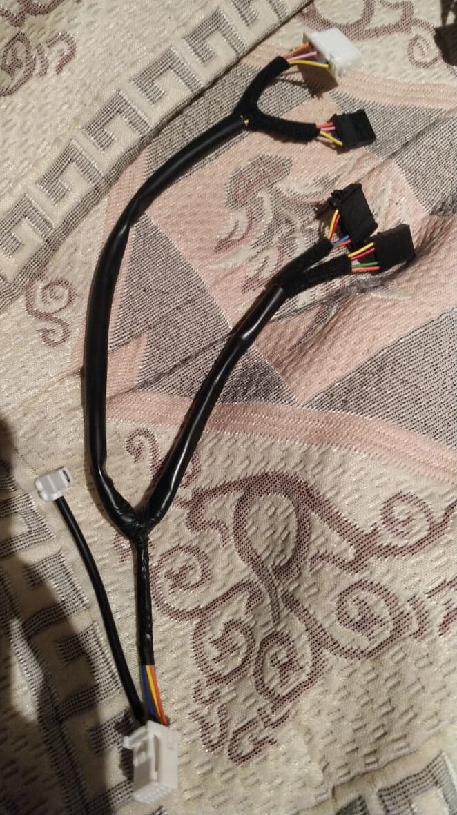 Общий вид проводов от кнопок