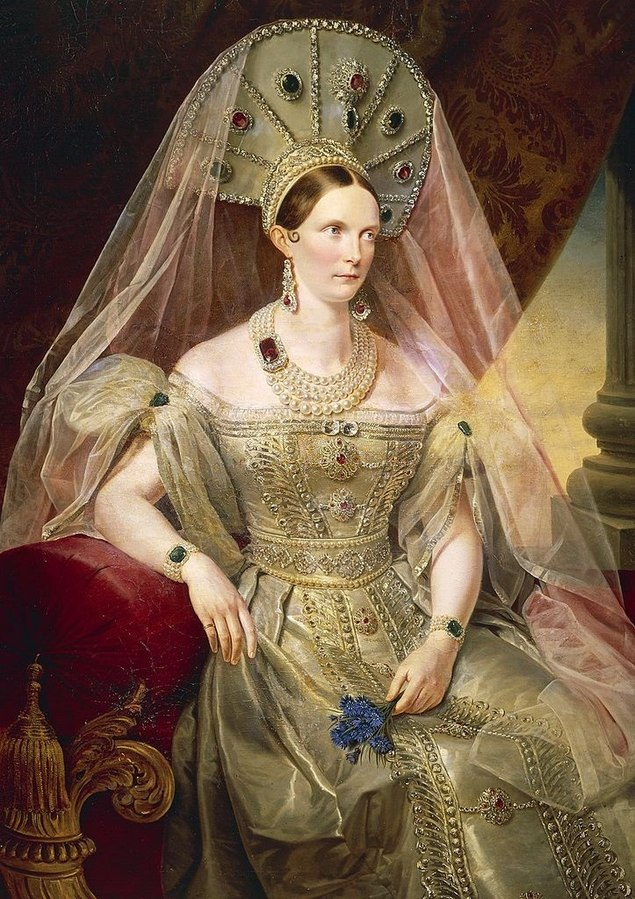 Императрица Александра Фёдоровна, Франц Крюгер, середина 1830-х. (сс) Из коллекции Государственного Исторического музея, Wikimedia Commons
