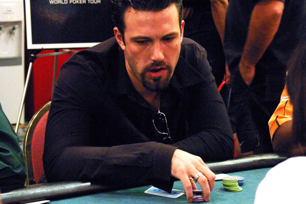 Бен Аффлек на турнире World Poker Tour в 2003 году.