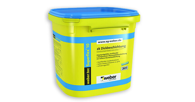 Двухкомпонентная гидроизоляционная масса weber.tec Superflex 10