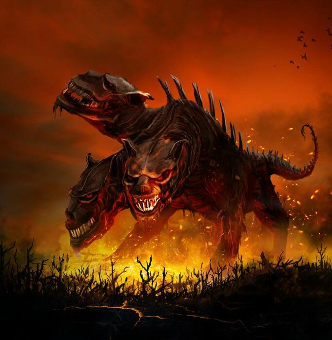 Страшный адский пес Цербер. Источник: Юлия Ковалева, Adobe Stock.                www.ancient-origins.net