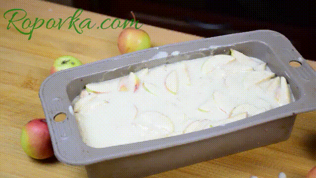 Веганская шарлотка с яблоками