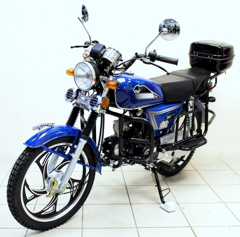 50-110 см3 - Мопед Альфа Alpha Jaguar black 110 cc