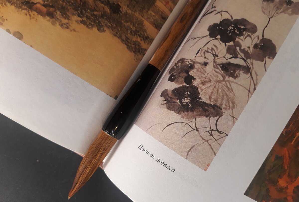 иллюстрация в книге, рисунок тушью мастер Ли Шань, XVIII в.