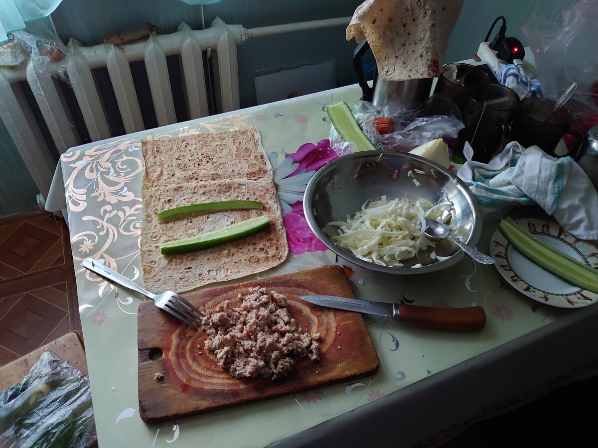 У меня была котлета)