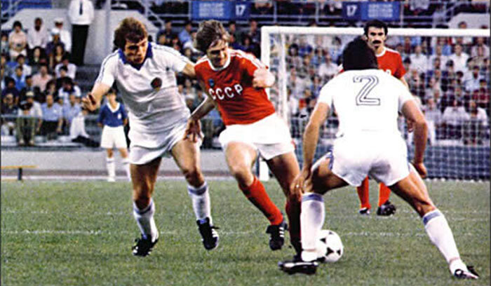 Владимир Бессонов в матче за третье место СССР - Югославия (2:0)