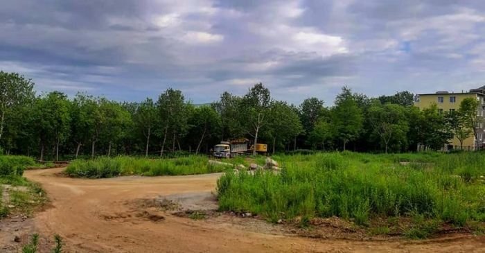 Место, на котором построят школу