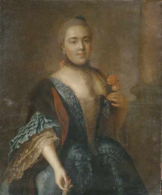 Портрет графини Елизаветы Воронцовой кисти А. Антропова, 1762 год.   