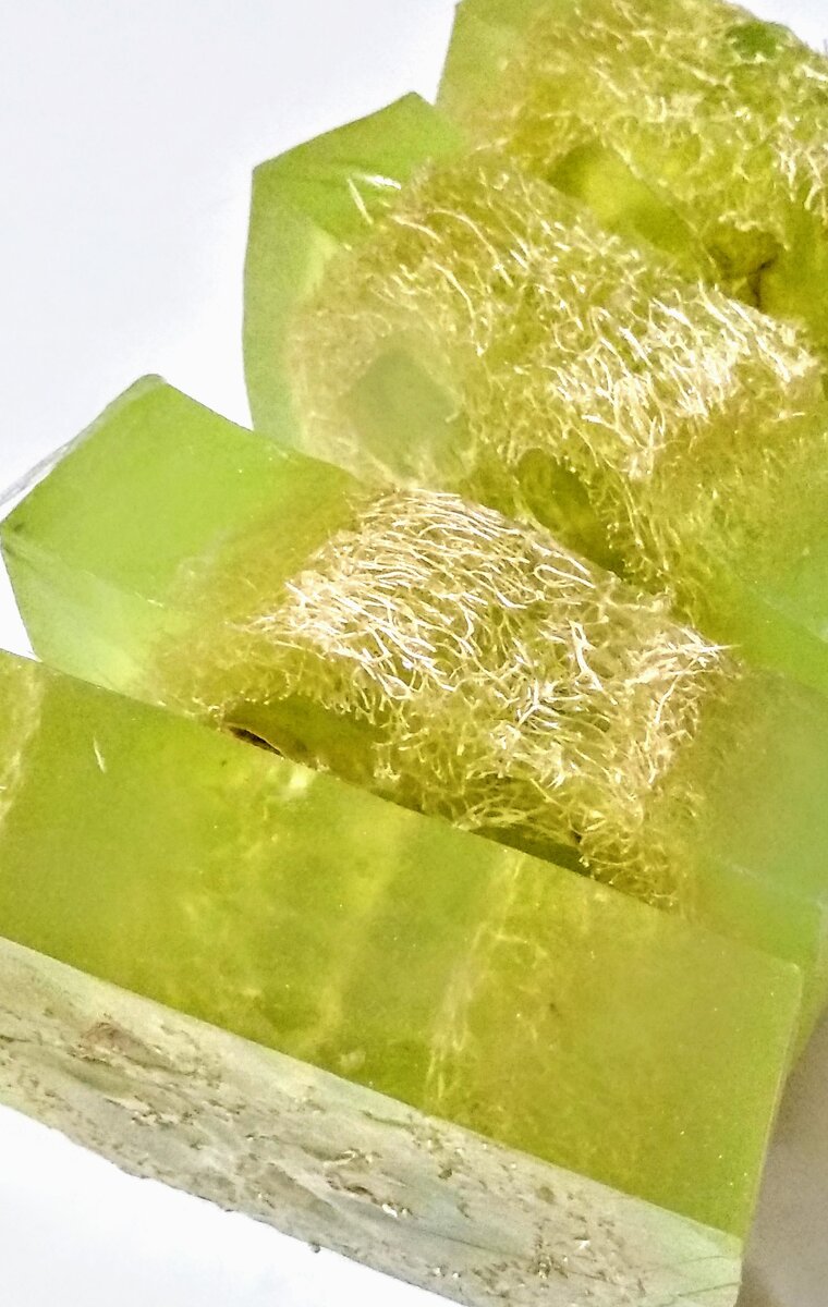 Мыло с люфой,с эфирным маслом Лемонграсса