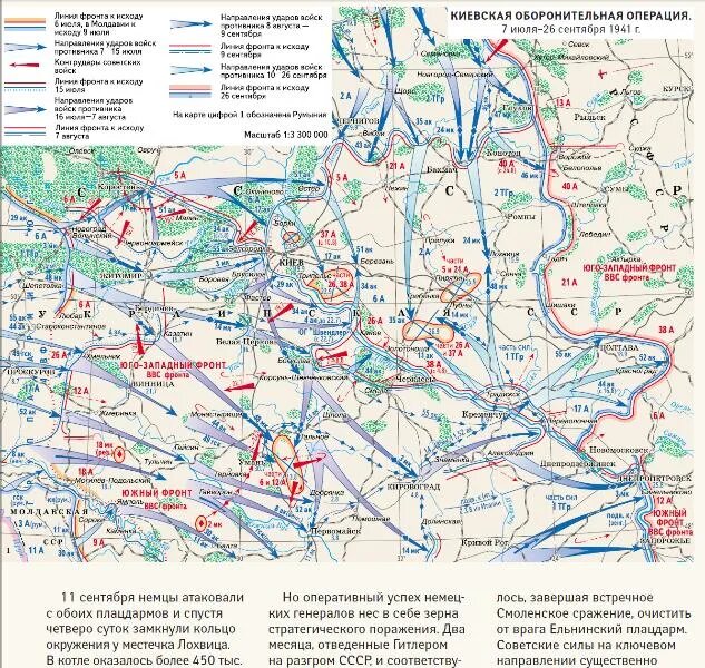 Карта киевский котел 1941 года