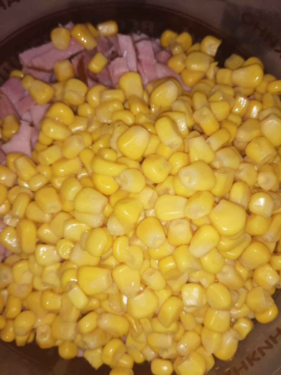 Сочная кукуруза для салата.