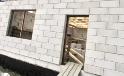 Стены из газоблоков