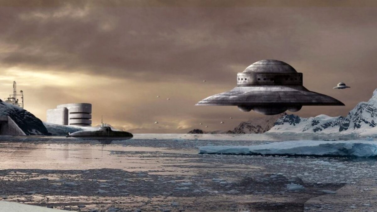 Рисунок. По сей видимости часть базы когда то в Антарктиде.