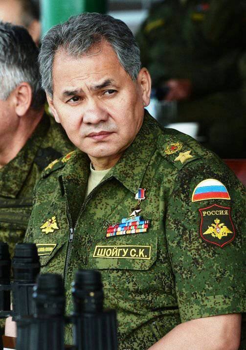 Министр обороны Р. Ф. Генерал армии Шойгу. Фото из интернета. 