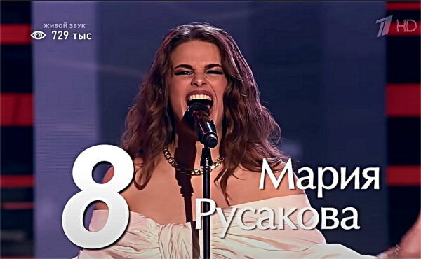 Мария Русакова, участница шоу #голос , Первый канал