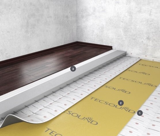 Система звукоизоляции пола (плавающая стяжка) «Премиум»