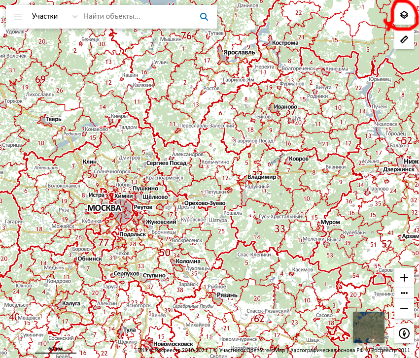 Кликаем на "Слои" справа вверху