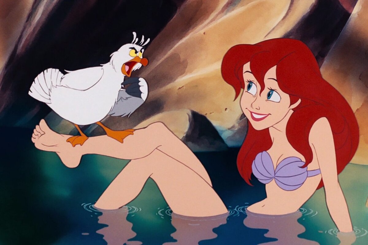 Кадр из мультфильма "Русалочка" 