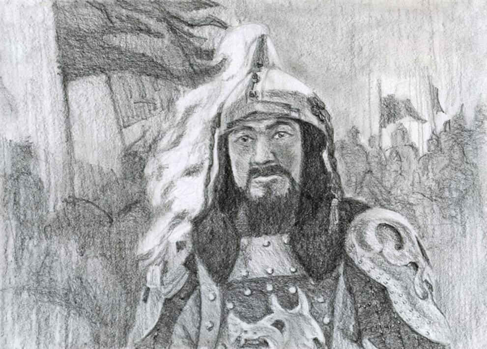 Легендарный Майкы-бий, тысячник Чингиз-хана. К нему возводят родословную башкирские кланы Балыкчы, Иректы и Табын.