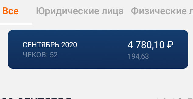 Скрин из приложения мой налог. 