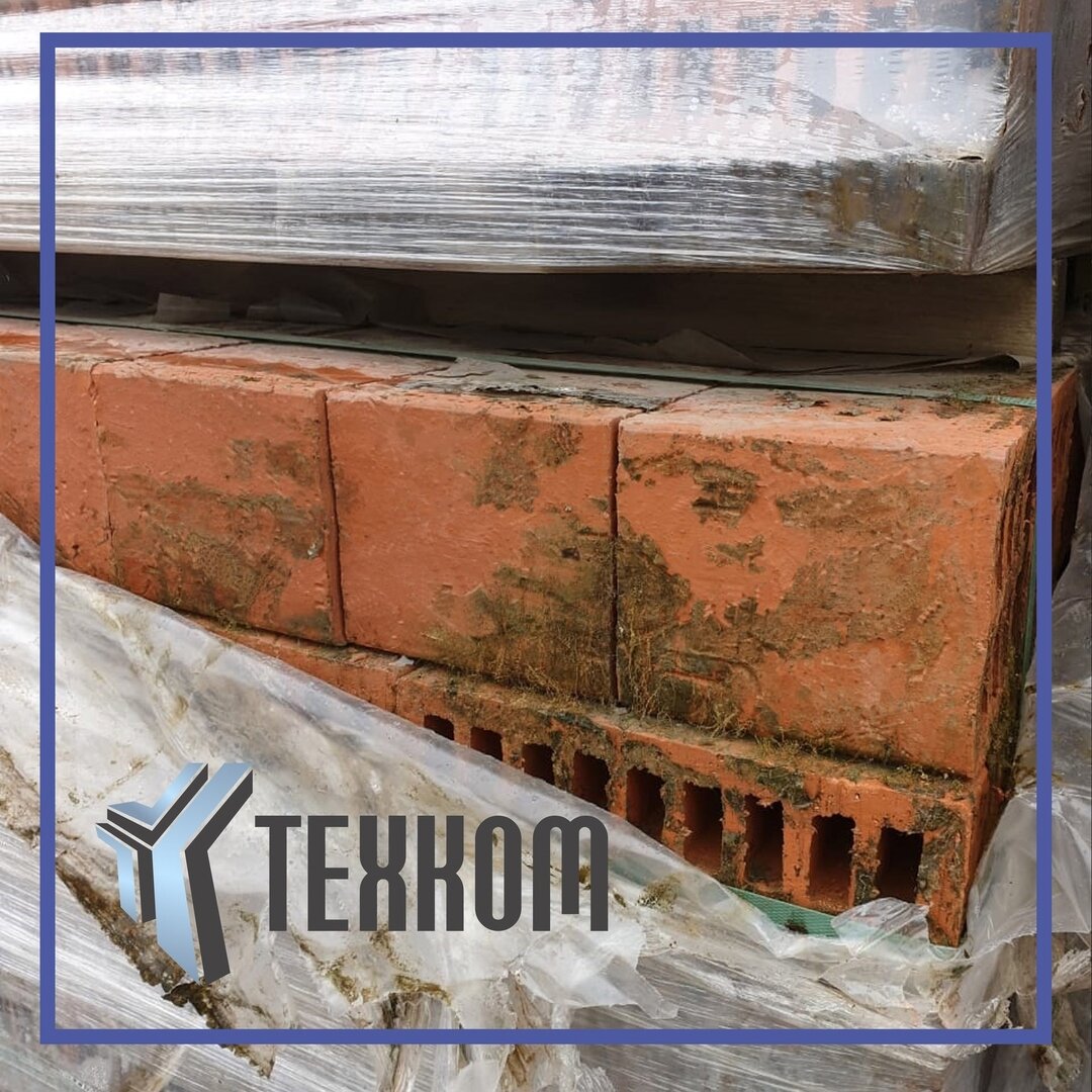 Фото кирпича, покрытого плесенью.