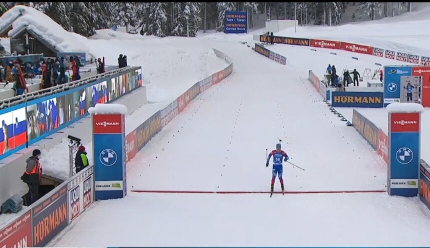 На финише Эдуард Латыпов 