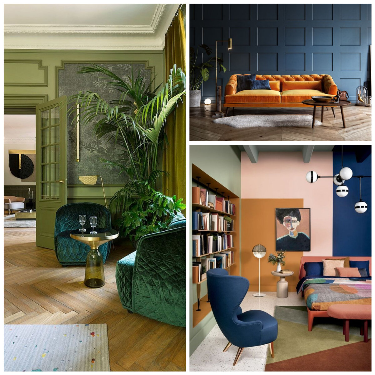 Сочетания цветов в интерьерах по цветовому кругу Иттена