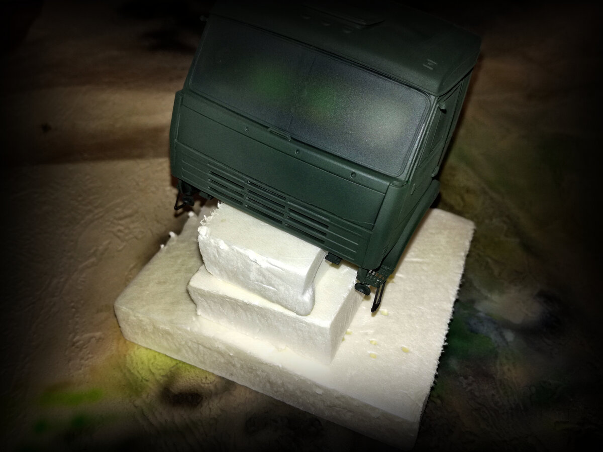 покраска кабины КАМАЗ-4350  (1:35 Звезда)  пр.Леший