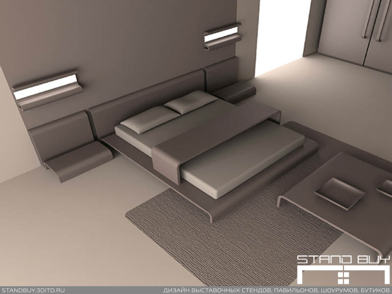 Проект выставочной экспозиции мебели. Дизайнер - Павел Сапов.