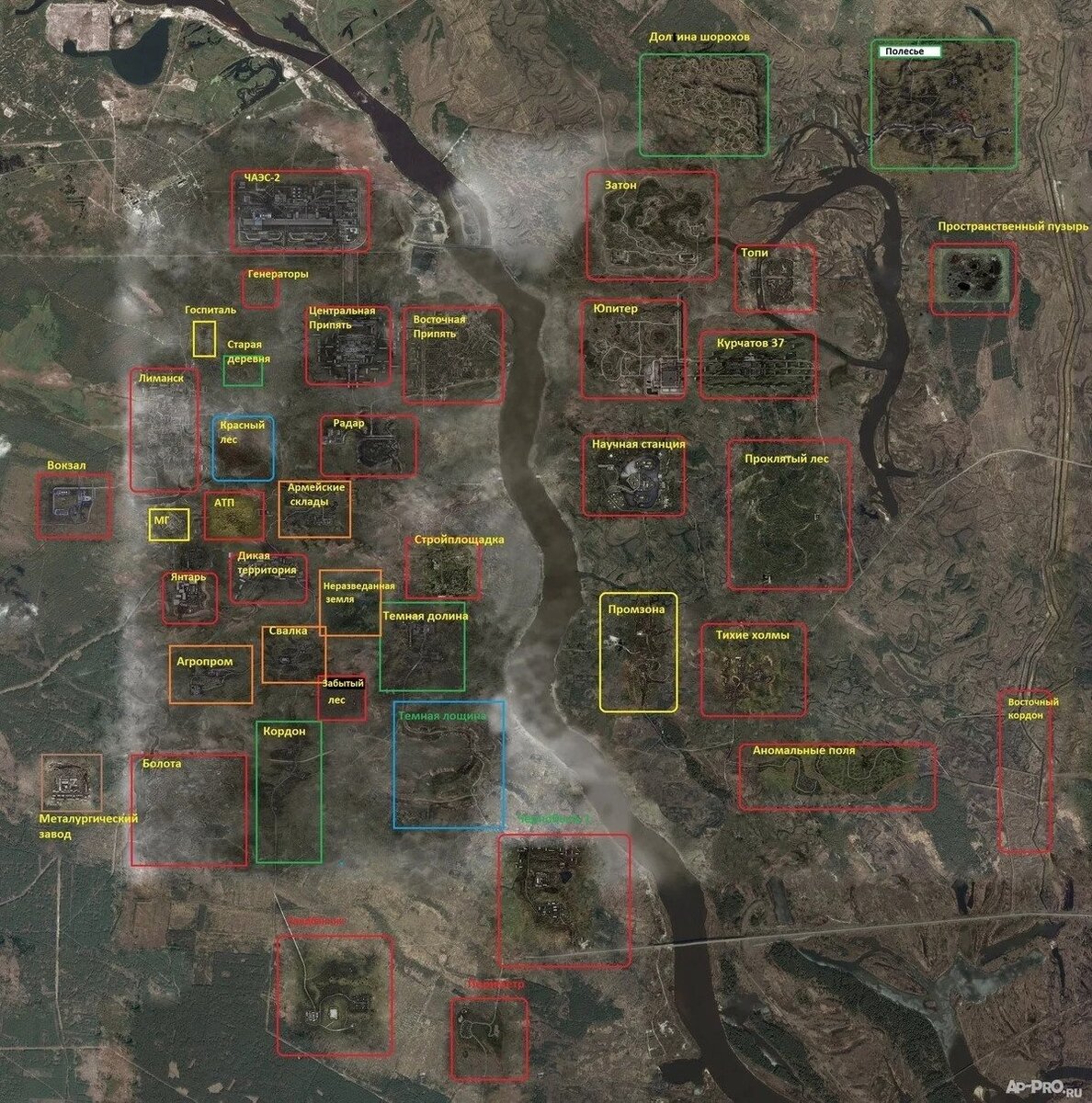 Сталкер тень чернобыля мод карта