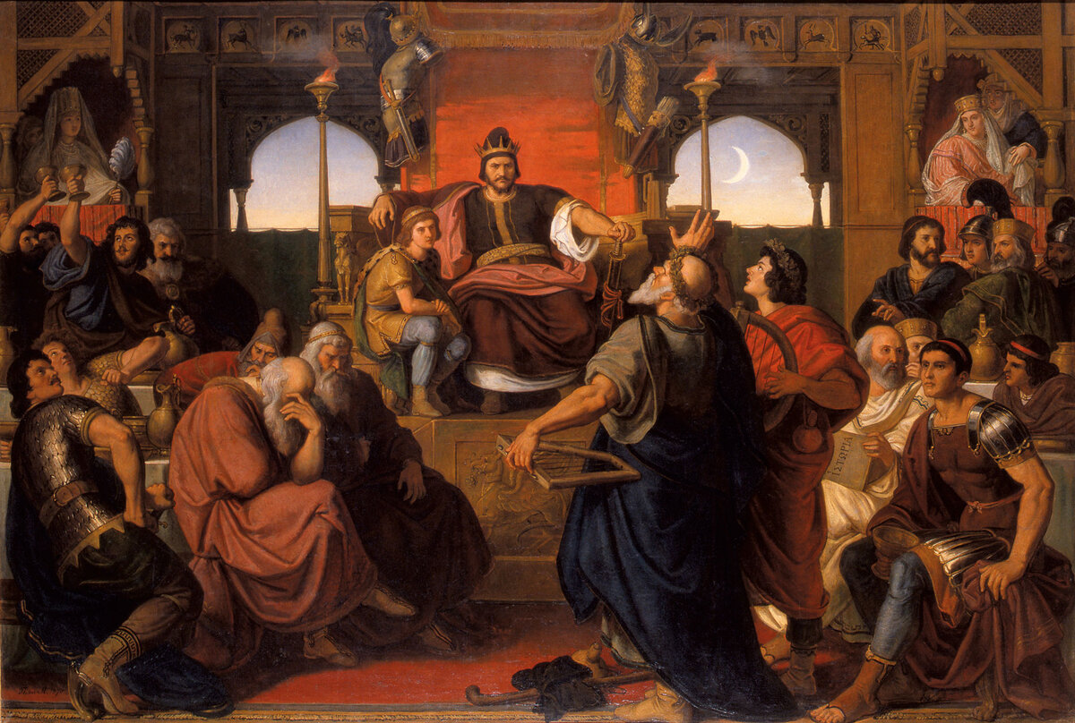 Мор Тан «Пир Аттилы» / Венгерская национальная галерея