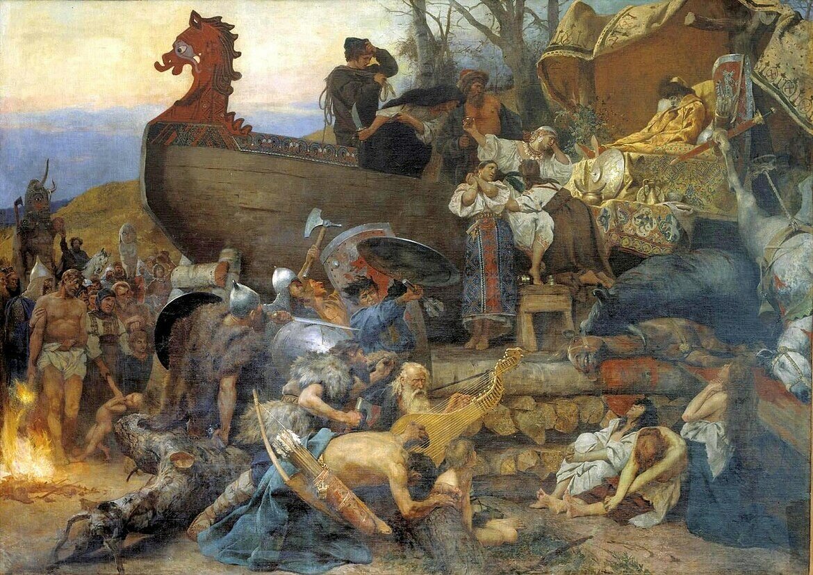 Г.Семирадский "Похороны знатного руса в Булгаре" / Источник: wikipedia.org. public domain