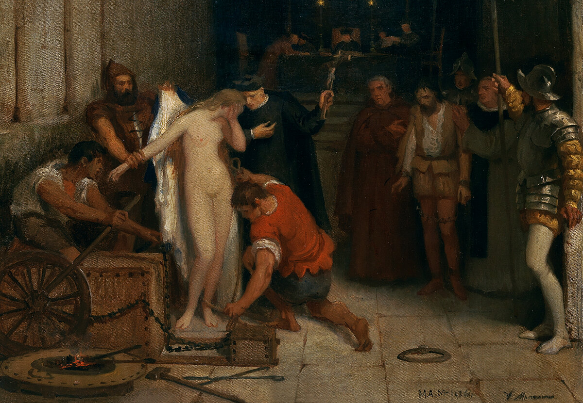 Виктор Манзано и Мехорада «Сцена из инквизиции» (фрагмент) / Музей Прадо, Испания