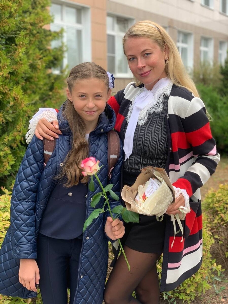 Актриса Оксана Скакун с дочкой Николеттой